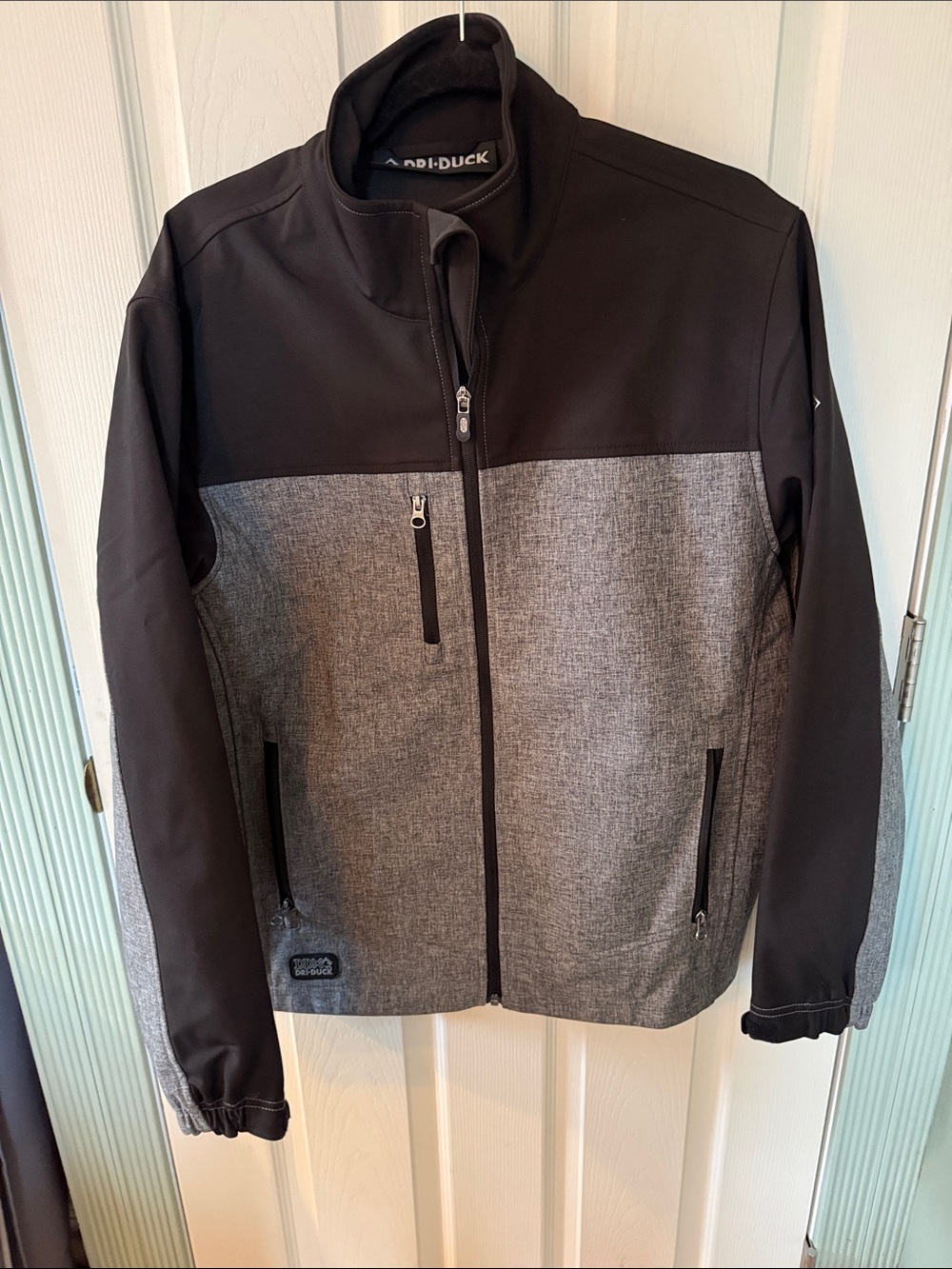 Dri-Duck Men’s Motion Soft Shell Two-Tone Black & Grey Lightweight Jacket